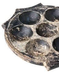 TEA LIGHT HOLDER ANTQUE BROWN 